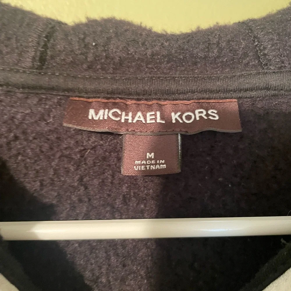 Michael Kors Black Full Zip-Up Hoodie Sz M - Picture 4 of 7